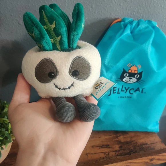 Jellycat Halloween 2025 Amuseables Skull Planter Plush NWT Plant